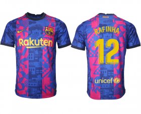 Wholesale Cheap Men 2021-2022 Club Barcelona blue training suit aaa version 12 Soccer Jersey