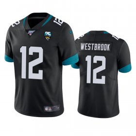 Wholesale Cheap Nike Jaguars #12 Dede Westbrook Black 25th Anniversary Vapor Limited Stitched NFL 100th Season Jersey