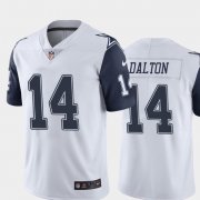 Wholesale Cheap Men's Dallas Cowboys #14 Andy Dalton White Color Rush Stitched NFL Nike Limited Jersey