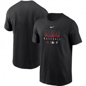 Wholesale Cheap Men\'s Cincinnati Reds Nike Black Authentic Collection Team Performance T-Shirt