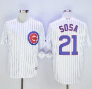 Wholesale Cheap Cubs #21 Sammy Sosa White New Cool Base Stitched MLB Jersey
