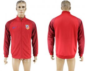 Wholesale Cheap Atletico Madrid Soccer Jackets Red