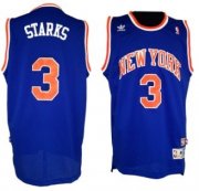 Wholesale Cheap New York Knicks #3 John Starks Blue Swingman Throwback Jersey