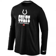 Wholesale Cheap Nike Indianapolis Colts Critical Victory Long Sleeve NFL T-Shirt Black