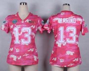 Wholesale Cheap Nike Dolphins #13 Dan Marino Pink Women's Stitched NFL Elite Camo Fashion Jersey