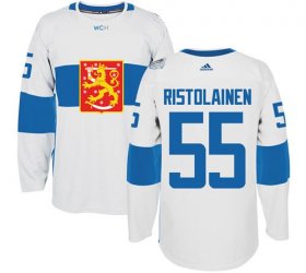 Wholesale Cheap Team Finland #55 Rasmus Ristolainen White 2016 World Cup Stitched NHL Jersey