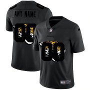 Wholesale Cheap Jacksonville Jaguars Custom Men's Nike Team Logo Dual Overlap Limited NFL Jersey Black