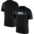 Wholesale Cheap Carolina Panthers Nike Sideline Seismic Legend Performance T-Shirt Black