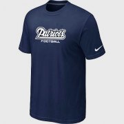 Wholesale Cheap Nike New England Patriots Sideline Legend Authentic Font Dri-FIT NFL T-Shirt Midnight Blue
