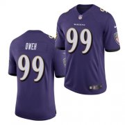 Wholesale Cheap Men's Baltimore Ravens #99 Odafe Oweh Purple 2021 Limited Football Jersey