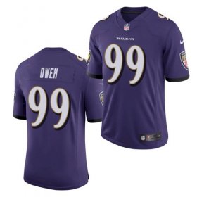 Wholesale Cheap Men\'s Baltimore Ravens #99 Odafe Oweh Purple 2021 Limited Football Jersey