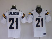 Wholesale Cheap Chargers LaDainian Tomlinson #21 Stitched White NFL Jersey