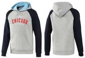 Wholesale Cheap Chicago Cubs Pullover Hoodie Grey & Blue