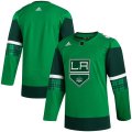 Wholesale Cheap Los Angeles Kings Blank Men's Adidas 2020 St. Patrick's Day Stitched NHL Jersey Green.jpg