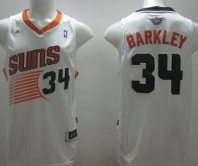 Wholesale Cheap Phoenix Suns #34 Charles Barkley Revolution 30 Swingman White Jersey