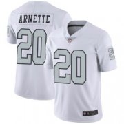 Wholesale Cheap Youth Las Vegas Raiders #20 Damon Arnette Limited White Color Rush Jersey