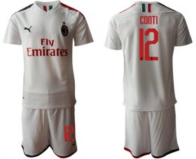 Wholesale Cheap AC Milan #12 Conti Away Soccer Club Jersey