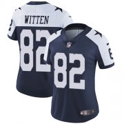 Wholesale Cheap Nike Cowboys #82 Jason Witten Navy Blue Thanksgiving Women's Stitched NFL Vapor Untouchable Limited Throwback Jersey