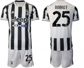 Wholesale Cheap Men 2021-2022 Club Juventus home white 25 Adidas Soccer Jerseys