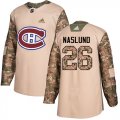 Wholesale Cheap Adidas Canadiens #26 Mats Naslund Camo Authentic 2017 Veterans Day Stitched NHL Jersey