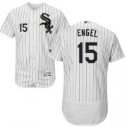 Wholesale Cheap White Sox #15 Adam Engel White(Black Strip) Flexbase Authentic Collection Stitched MLB Jersey
