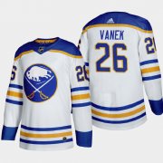 Cheap Buffalo Sabres #26 Rasmus Dahlin Men's Adidas 2020-21 Away Authentic Player Stitched NHL Jersey White