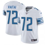 Wholesale Cheap Nike Lions #72 Halapoulivaati Vaitai White Men's Stitched NFL Vapor Untouchable Limited Jersey