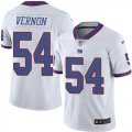 Wholesale Cheap Nike Giants #54 Olivier Vernon White Men's Stitched NFL Limited Rush Jersey