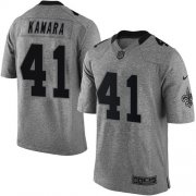 Wholesale Cheap Nike Saints #41 Alvin Kamara Gray Men's Stitched NFL Limited Gridiron Gray Jersey