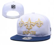 Wholesale Cheap Saints Team Logo White Navy 2019 Draft Adjustable Hat YD