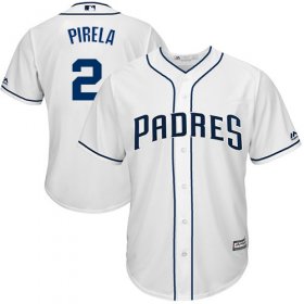 Wholesale Cheap Padres #2 Jose Pirela White New Cool Base Stitched MLB Jersey