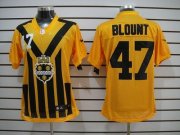 Wholesale Cheap Nike Steelers #47 Mel Blount Gold 1933s Throwback Men's Stitched NFL Elite Jersey