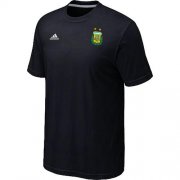 Wholesale Cheap Adidas Argentina 2014 World Small Logo Soccer T-Shirt Black