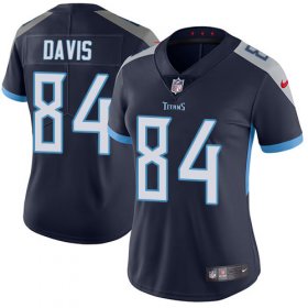 Wholesale Cheap Nike Titans #84 Corey Davis Navy Blue Team Color Women\'s Stitched NFL Vapor Untouchable Limited Jersey