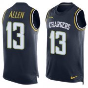 Wholesale Cheap Nike Chargers #13 Keenan Allen Navy Blue Team Color Men's Stitched NFL Limited Tank Top Jersey
