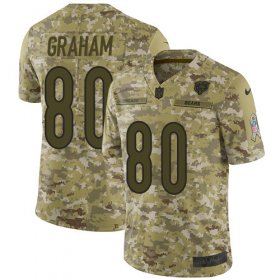 Wholesale Cheap Nike Bears #80 Jimmy Graham Camo Men\'s Stitched NFL Limited 2018 Salute To Service Jersey