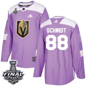 Wholesale Cheap Adidas Golden Knights #88 Nate Schmidt Purple Authentic Fights Cancer 2018 Stanley Cup Final Stitched NHL Jersey