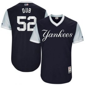 Wholesale Cheap Yankees #52 C.C. Sabathia Navy \"Dub\" Players Weekend Authentic Stitched MLB Jersey