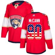 Wholesale Cheap Adidas Panthers #90 Jared McCann Red Home Authentic USA Flag Stitched NHL Jersey