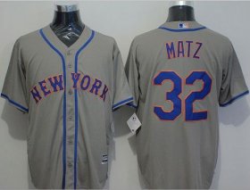 Wholesale Cheap Mets #32 Steven Matz Grey New Cool Base Stitched MLB Jersey