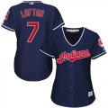 Wholesale Cheap Indians #7 Kenny Lofton Navy Blue Alternate Women's Stitched MLB Jersey