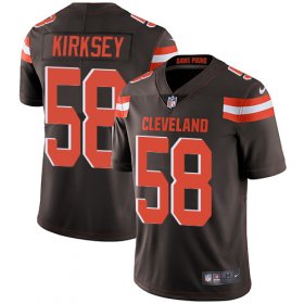 Wholesale Cheap Nike Browns #58 Christian Kirksey Brown Team Color Men\'s Stitched NFL Vapor Untouchable Limited Jersey
