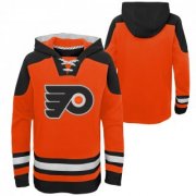 Wholesale Cheap Men's Philadelphia Flyers Blank Orange Ageless Must-Have Lace-Up Pullover Hoodie