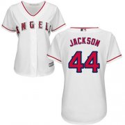 Wholesale Cheap Angels #44 Reggie Jackson White Home Women's Stitched MLB Jersey