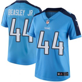 Wholesale Cheap Nike Titans #44 Vic Beasley Jr Light Blue Women\'s Stitched NFL Limited Rush Jersey