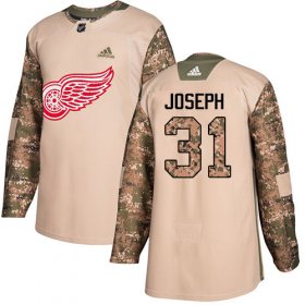 Wholesale Cheap Adidas Red Wings #31 Curtis Joseph Camo Authentic 2017 Veterans Day Stitched NHL Jersey