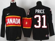 Wholesale Cheap Team Canada 2014 Olympic #31 Carey Price Black Stitched Youth NHL Jersey