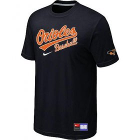 Wholesale Cheap Baltimore Orioles Nike Short Sleeve Practice MLB T-Shirt Black