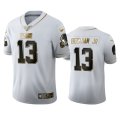 Wholesale Cheap Cleveland Browns #13 Odell Beckham Jr. Men's Nike White Golden Edition Vapor Limited NFL 100 Jersey