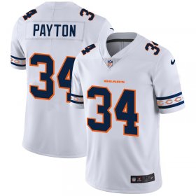 Wholesale Cheap Chicago Bears #34 Walter Payton Nike White Team Logo Vapor Limited NFL Jersey